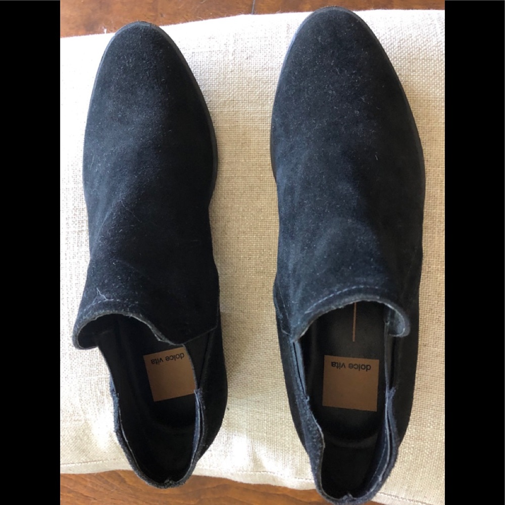 Dolce Vita black ankle suede boots